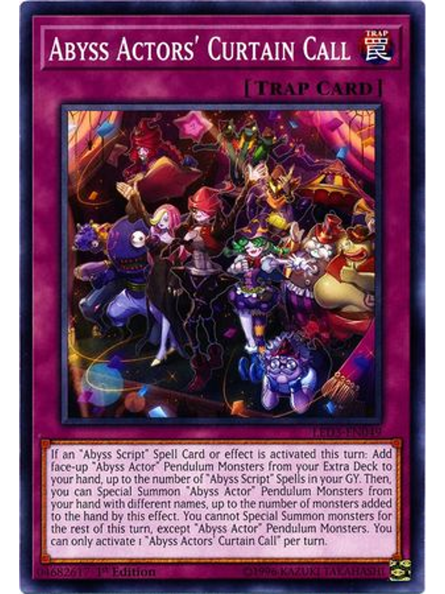 Abyss Actors' Curtain Call - LED3-EN049 - Common 1st Edition 1