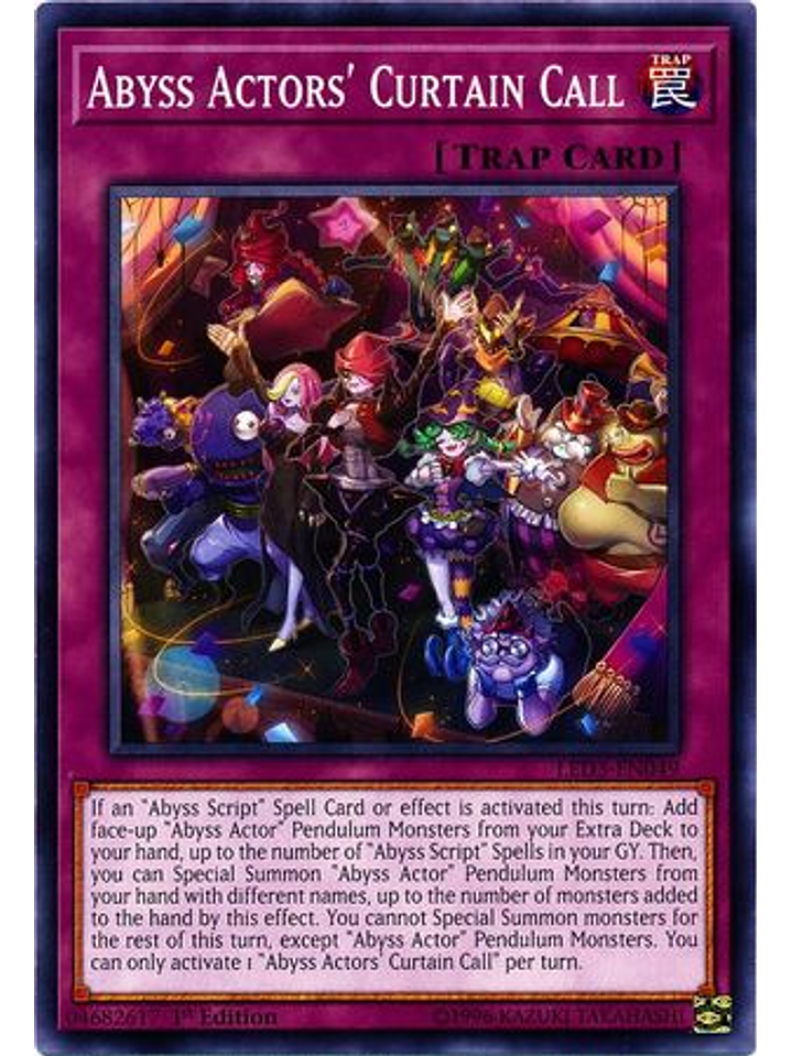 Abyss Actors' Curtain Call - LED3-EN049 - Common 1st Edition 1