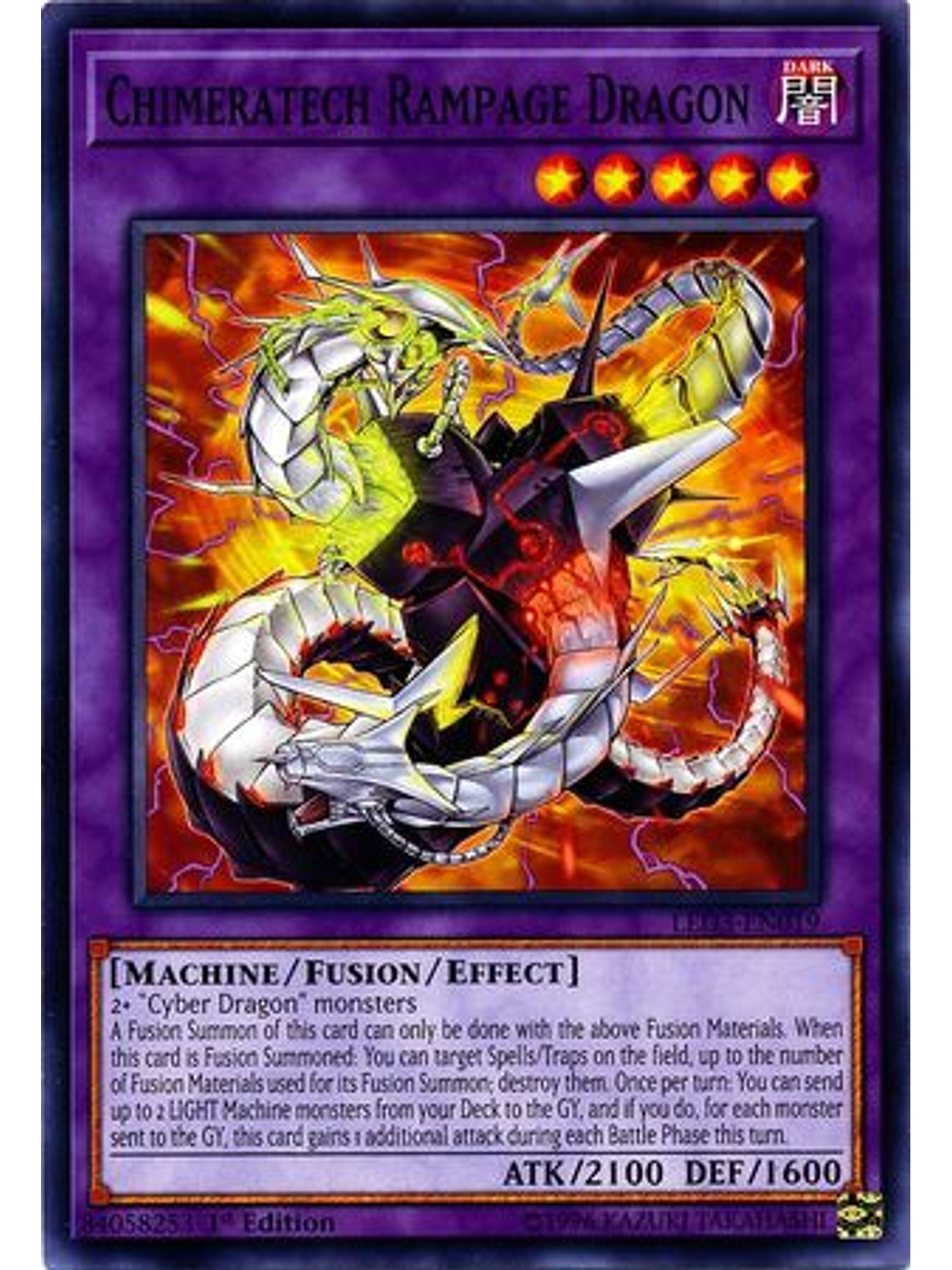 Chimeratech Rampage Dragon - LED3-EN019 - Common 1st Edition 1