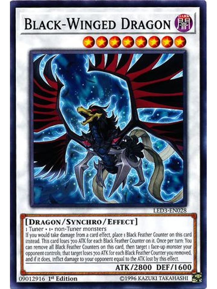 Black-Winged Dragon - LED3-EN028 - Common 1st Edition 1