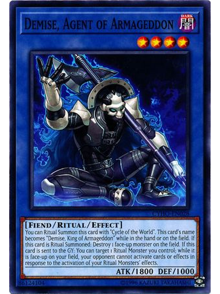 Demise, Agent of Armageddon - CYHO-EN028 - Common Unlimited 1