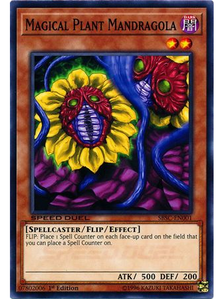 Magical Plant Mandragola - SBSC-EN001 - Common 1st Edition 1