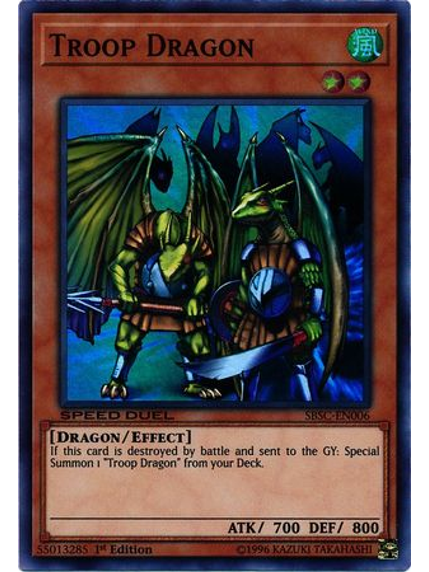 Troop Dragon - SBSC-EN006 - Super Rare 1st Edition 1