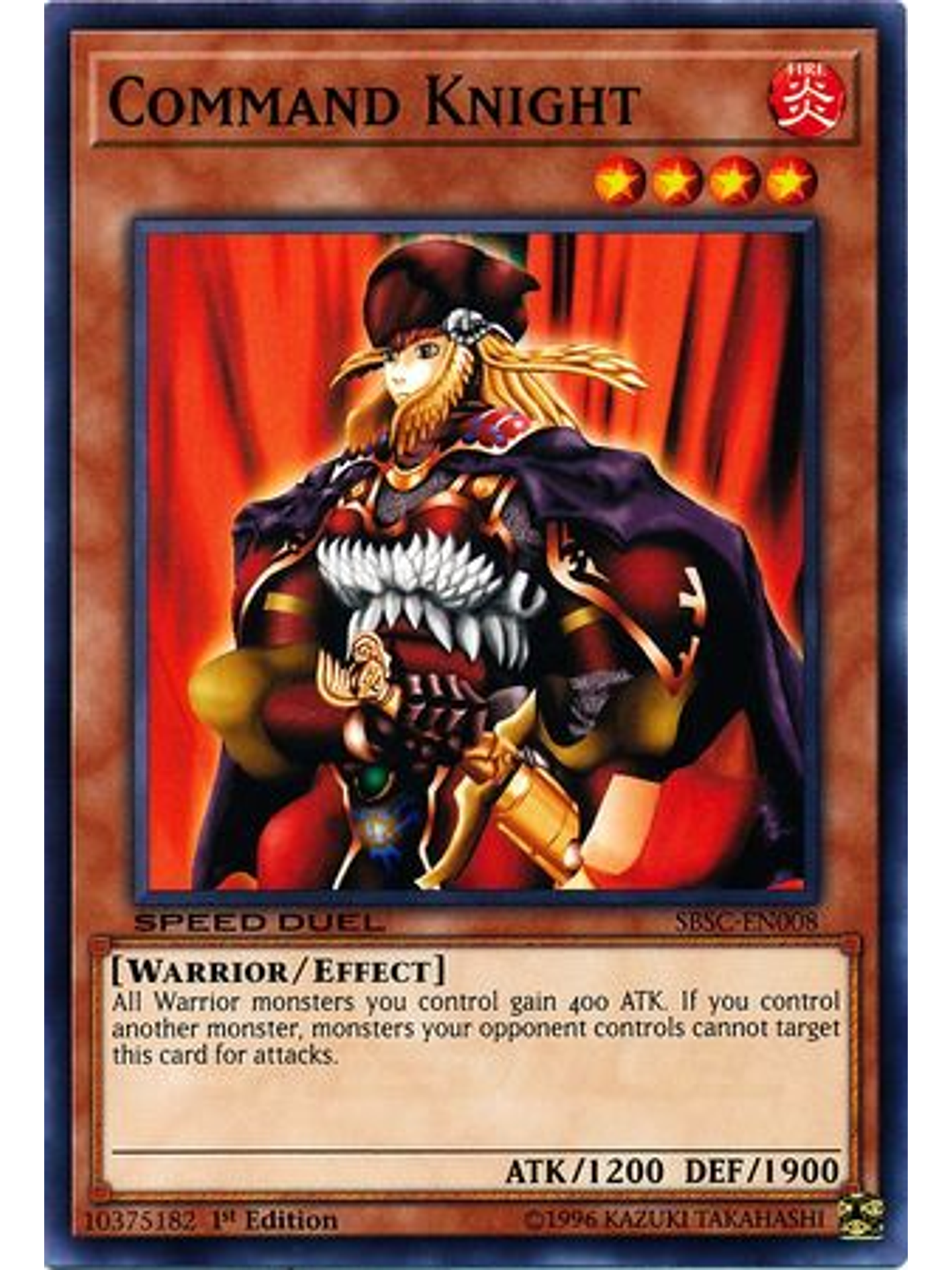 Command Knight - SBSC-EN008 - Common 1st Edition 1