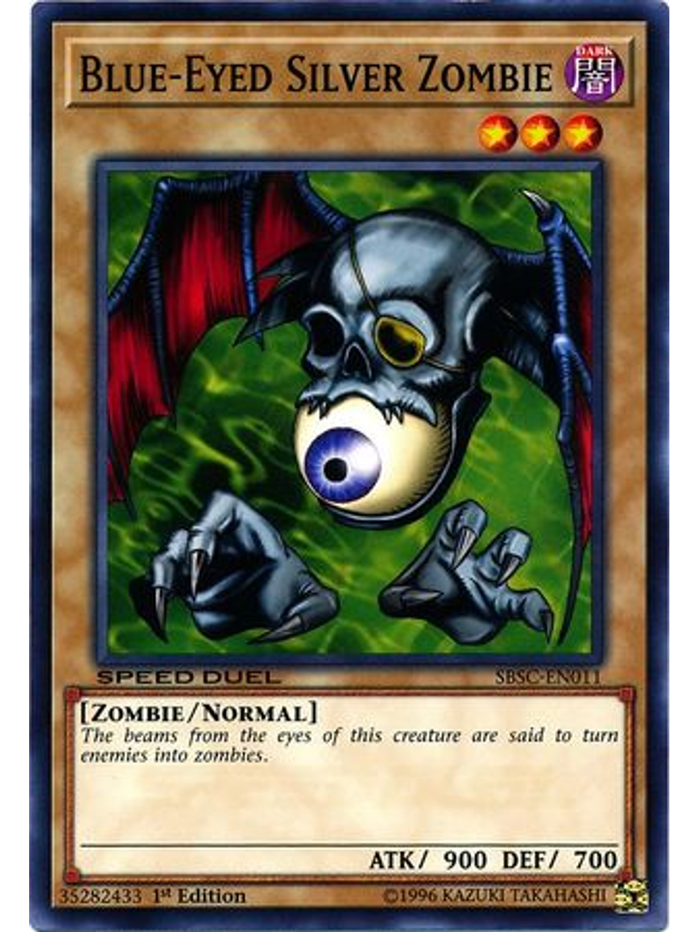 Blue-Eyed Silver Zombie - SBSC-EN011 - Common 1st Edition 1