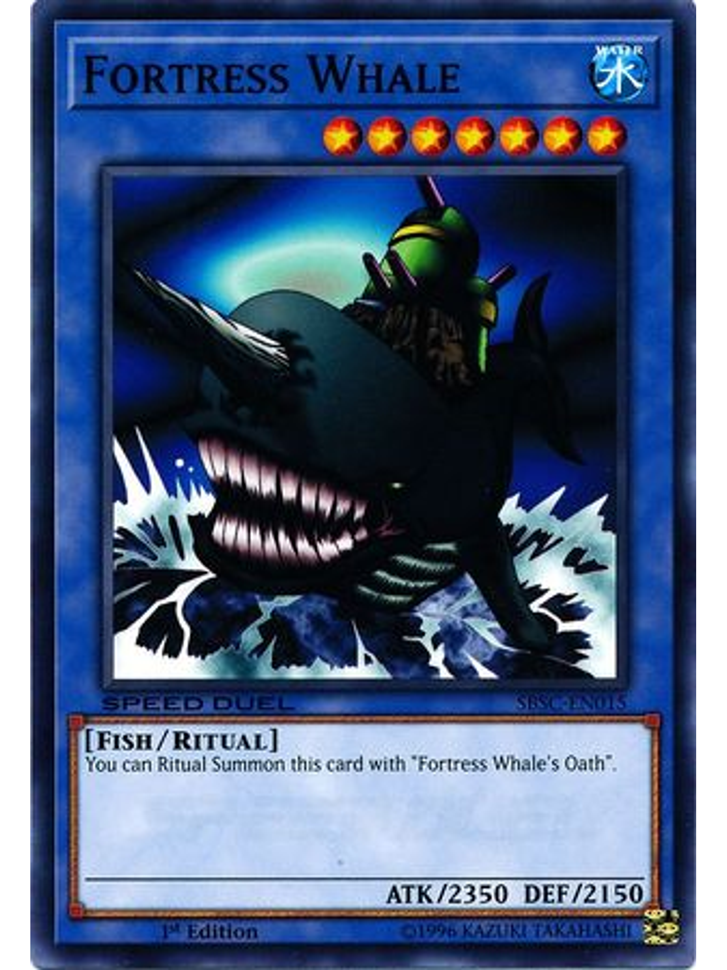 Fortress Whale - SBSC-EN015 - Common 1st Edition 1