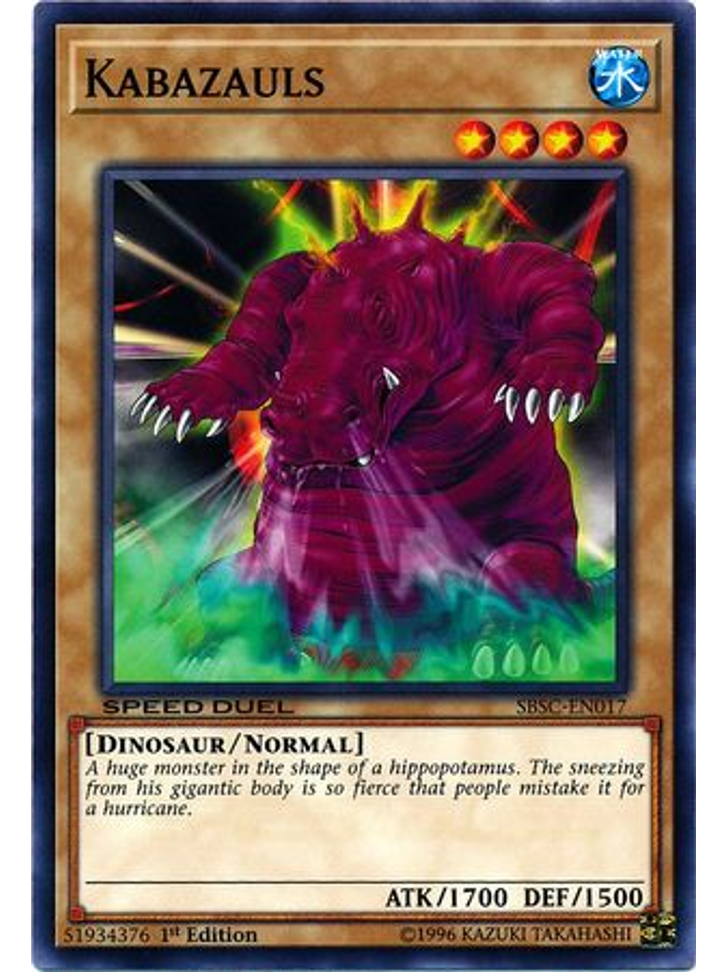 Kabazauls - SBSC-EN017 - Common 1st Edition 1