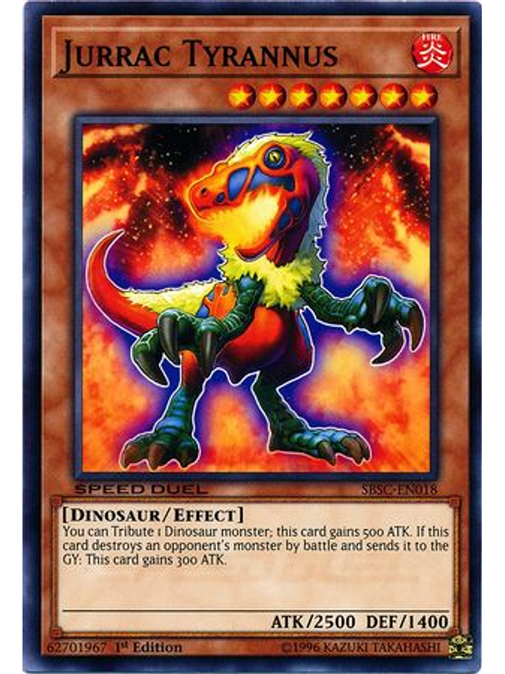 Jurrac Tyrannus - SBSC-EN018 - Common 1st Edition 1