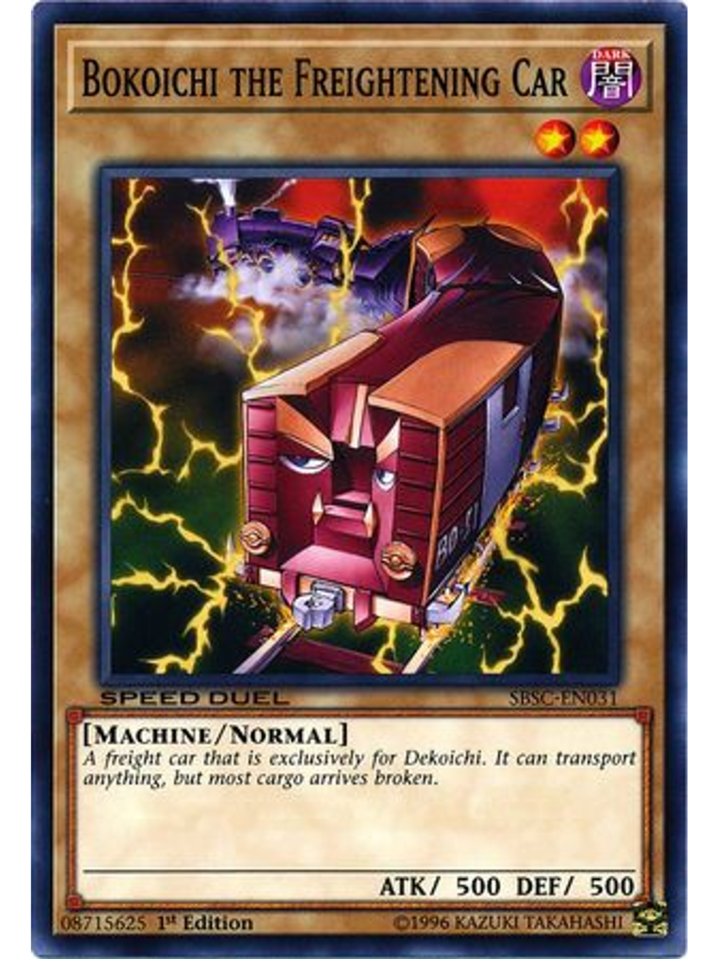 Bokoichi the Freightening Car - SBSC-EN031 - Common 1st Edition 1