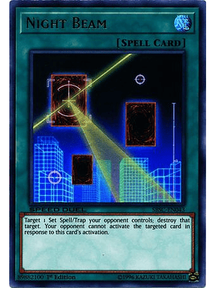 Night Beam - SBSC-EN043 - Ultra Rare 1st Edition