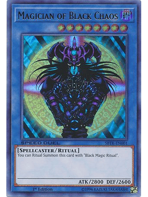 Magician of Black Chaos - SBTK-EN001 - Ultra Rare 1st Edition