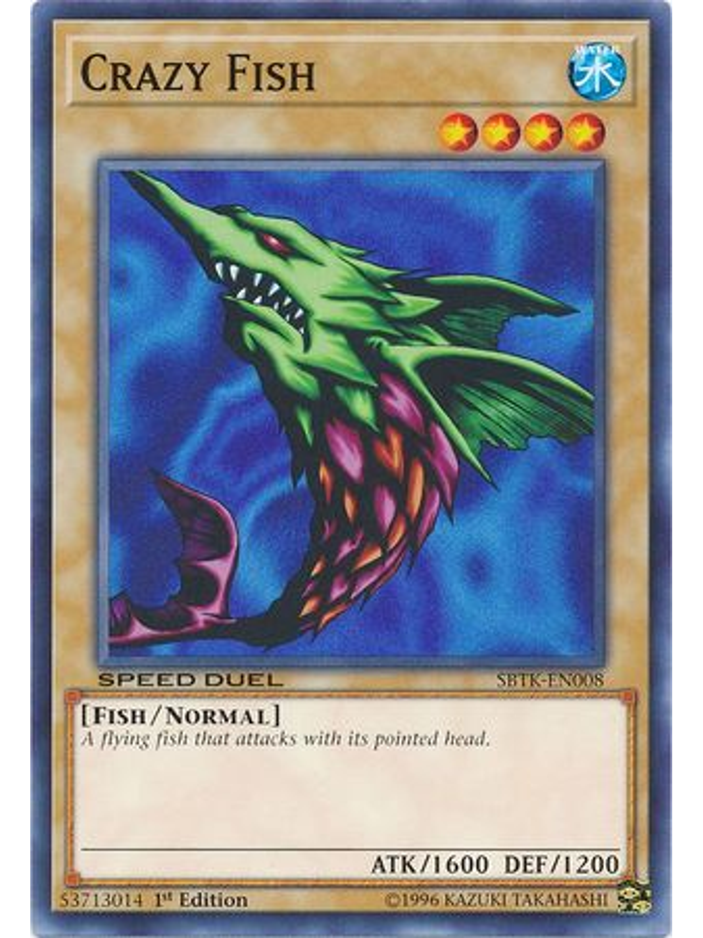 Crazy Fish - SBTK-EN008 - Common 1st Edition 1