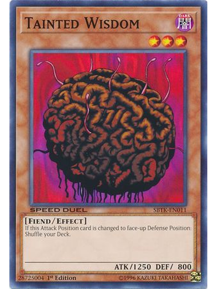 Tainted Wisdom - SBTK-EN011 - Common 1st Edition 1