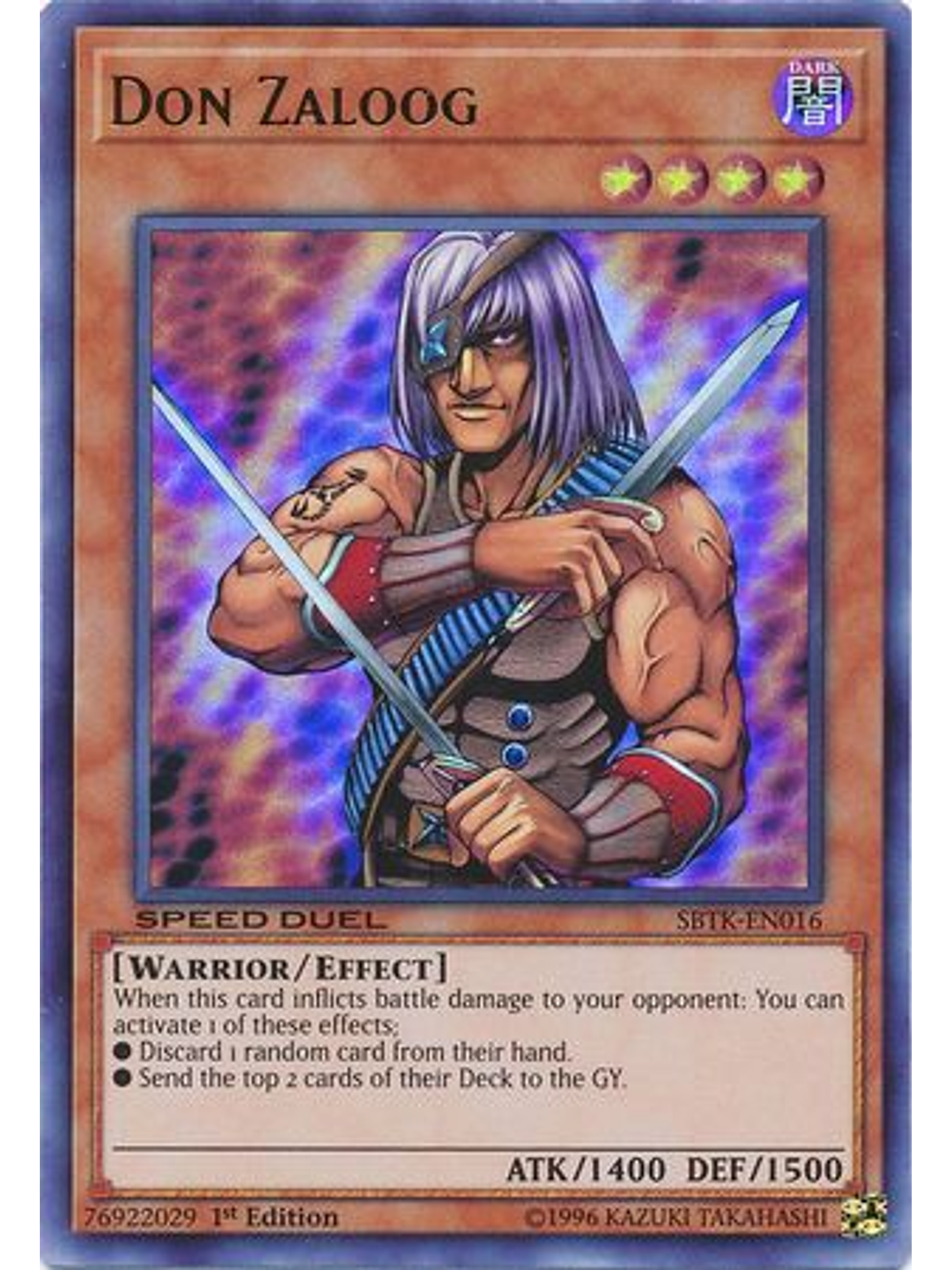 Don Zaloog - SBTK-EN016 - Ultra Rare 1st Edition 1