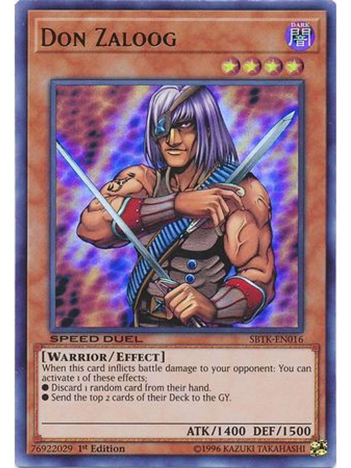 Don Zaloog - SBTK-EN016 - Ultra Rare 1st Edition 1