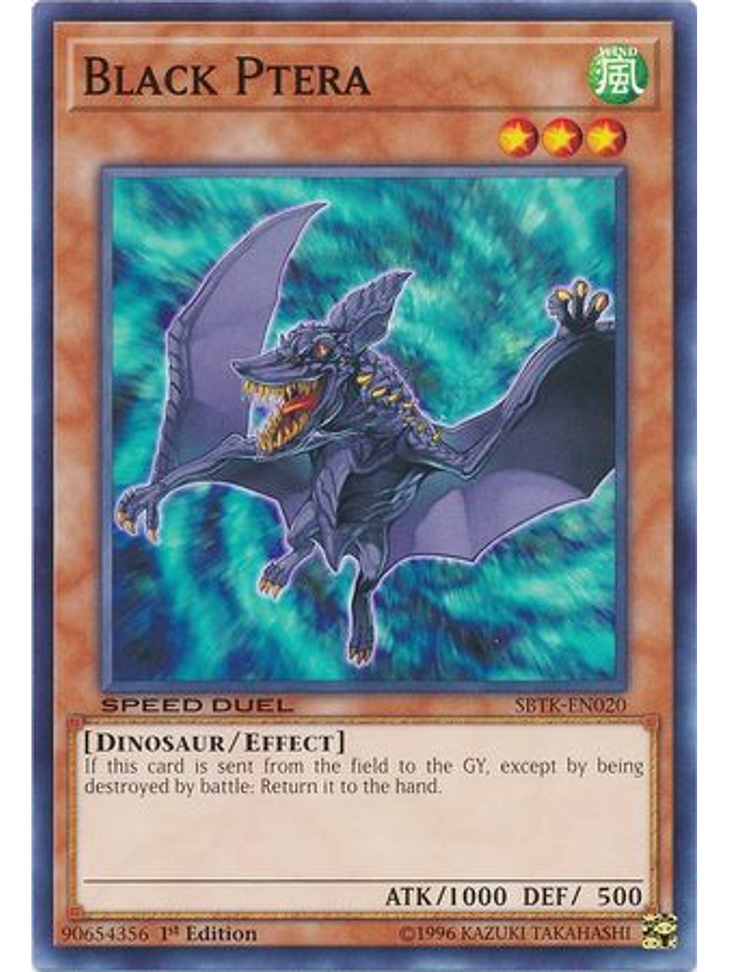 Black Ptera - SBTK-EN020 - Common 1st Edition 1