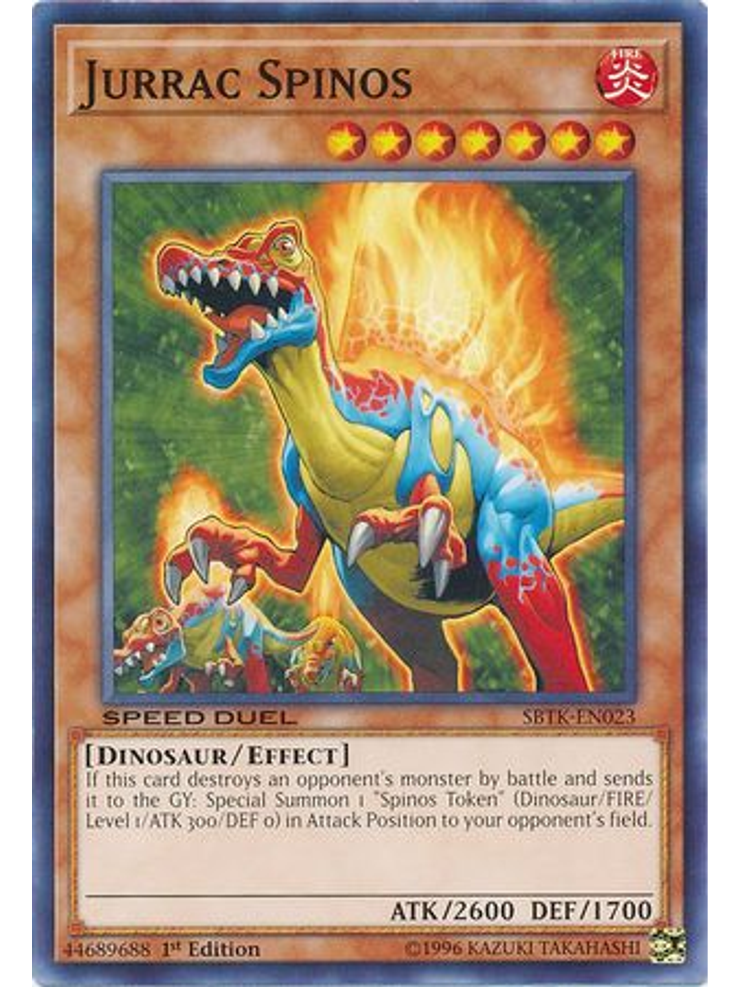 Jurrac Spinos - SBTK-EN023 - Common 1st Edition 1