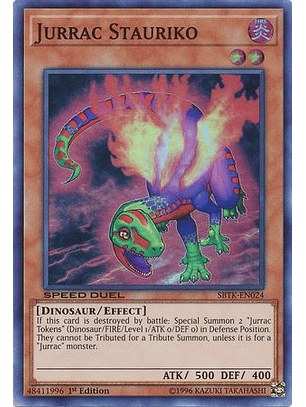 Jurrac Stauriko - SBTK-EN024 - Super Rare 1st Edition