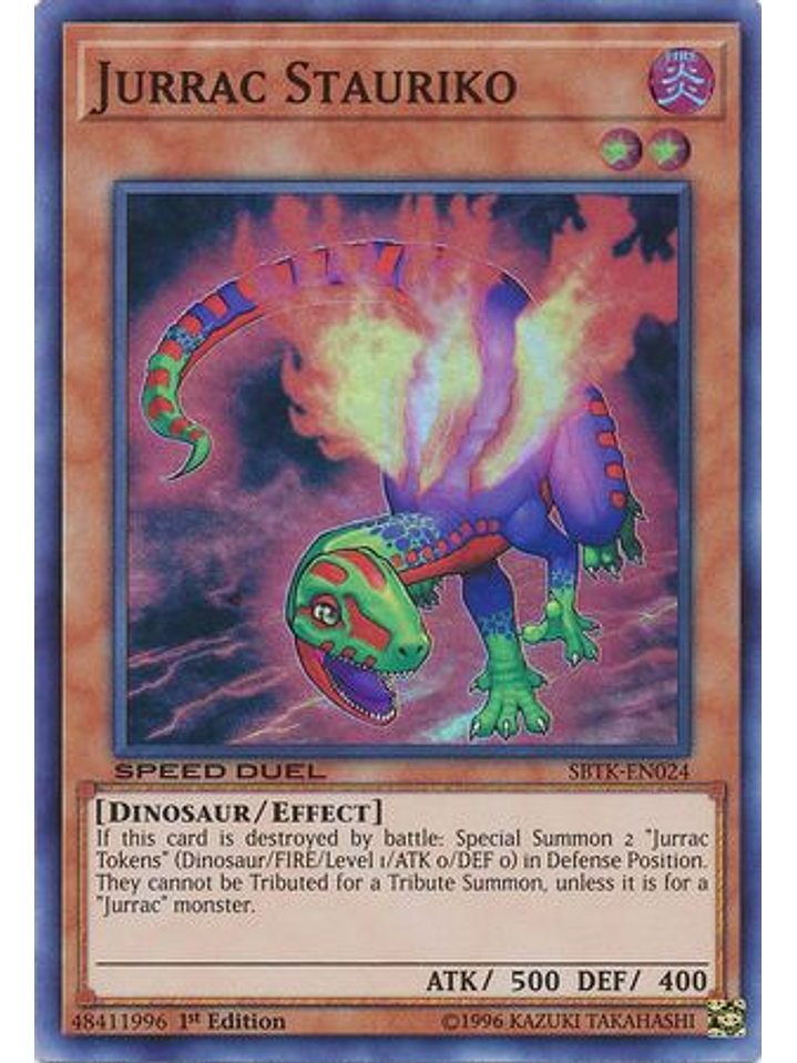 Jurrac Stauriko - SBTK-EN024 - Super Rare 1st Edition 1