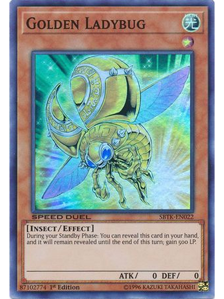 Golden Ladybug - SBTK-EN022 - Super Rare 1st Edition 1