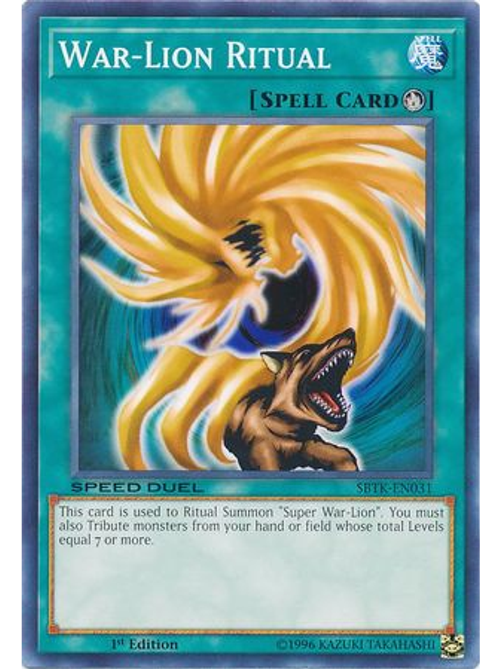 War-Lion Ritual - SBTK-EN031 - Common 1st Edition 1