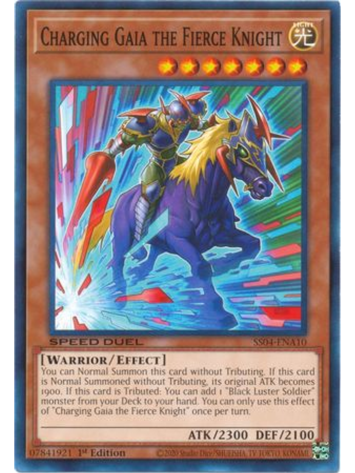 Charging Gaia the Fierce Knight - SS04-ENA10 - Common 1st Edition 1