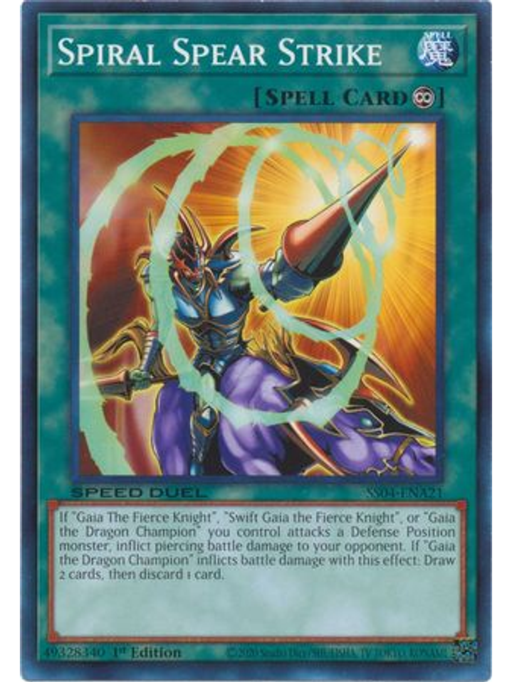 Spiral Spear Strike - SS04-ENA21 - Common 1st Edition 1