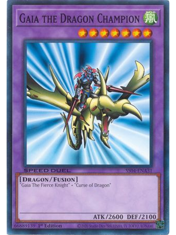 Gaia the Dragon Champion - SS04-ENA31 - Common 1st Edition 1