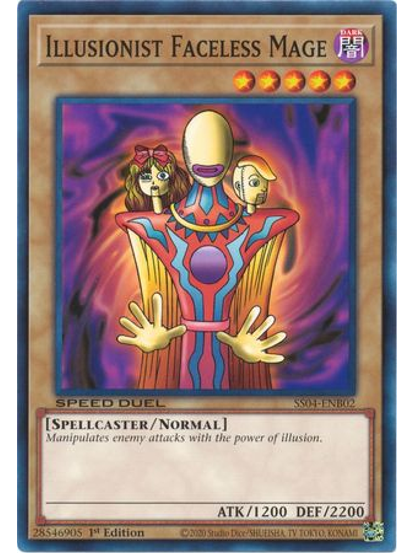 Illusionist Faceless Mage - SS04-ENB02 - Common 1st Edition 1