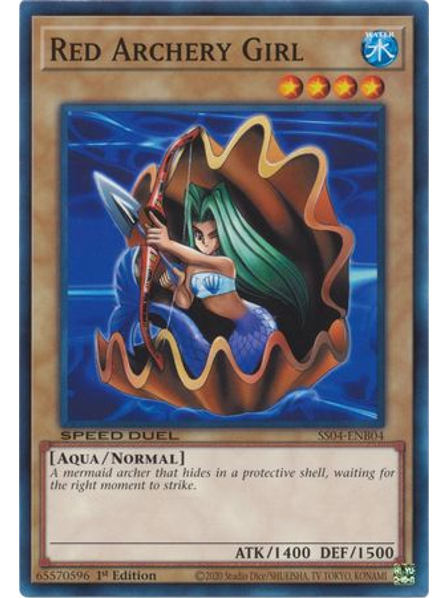 Red Archery Girl - SS04-ENB04 - Common 1st Edition 1