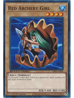 Red Archery Girl - SS04-ENB04 - Common 1st Edition