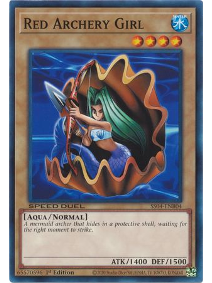 Red Archery Girl - SS04-ENB04 - Common 1st Edition 1