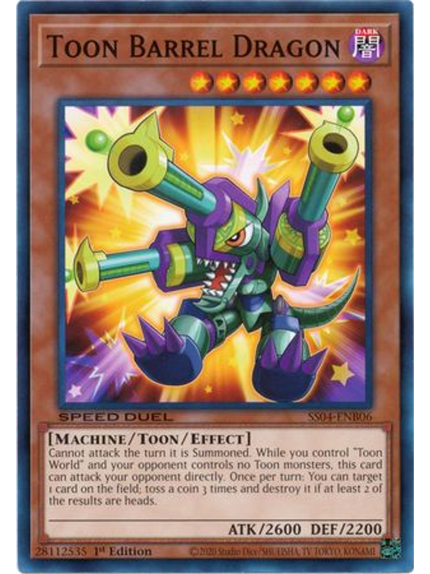 Toon Barrel Dragon - SS04-ENB06 - Common 1st Edition 1