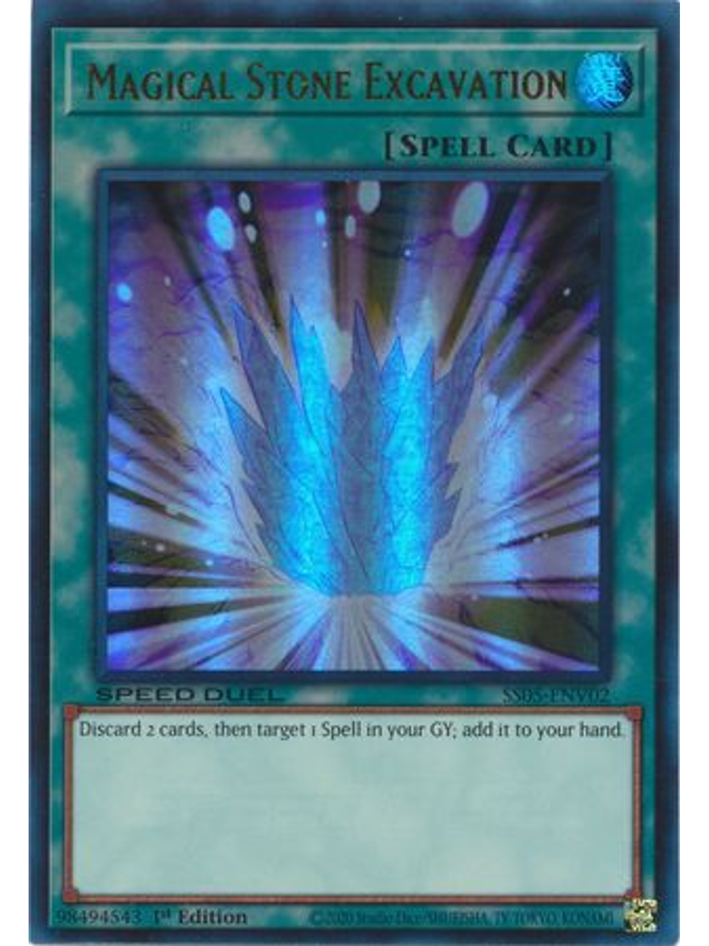Magical Stone Excavation - SS05-ENV02 - Ultra Rare 1st Edition 1