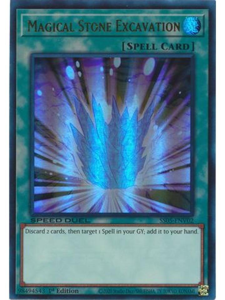 Magical Stone Excavation - SS05-ENV02 - Ultra Rare 1st Edition 1