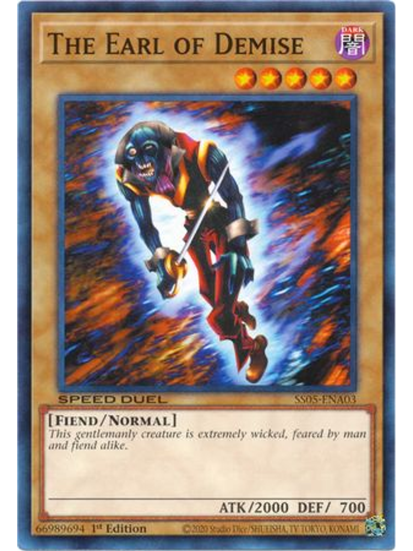 The Earl of Demise - SS05-ENA03 - Common 1st Edition 1