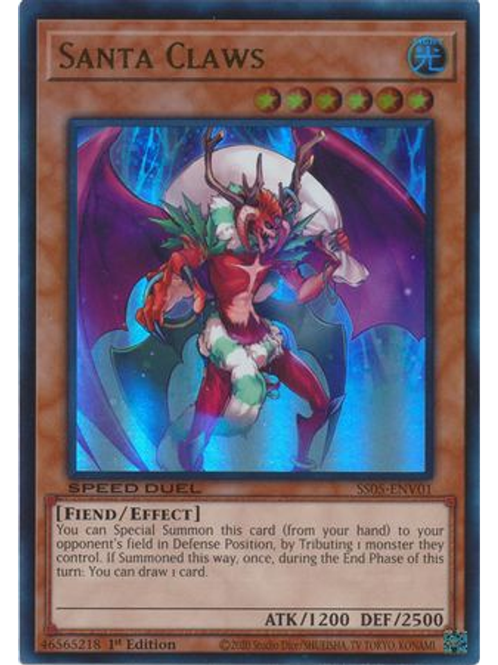 Santa Claws - SS05-ENV01 - Ultra Rare 1st Edition 1
