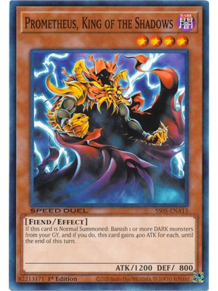 Prometheus, King of the Shadows - SS05-ENA15 - Common 1st Edition 1