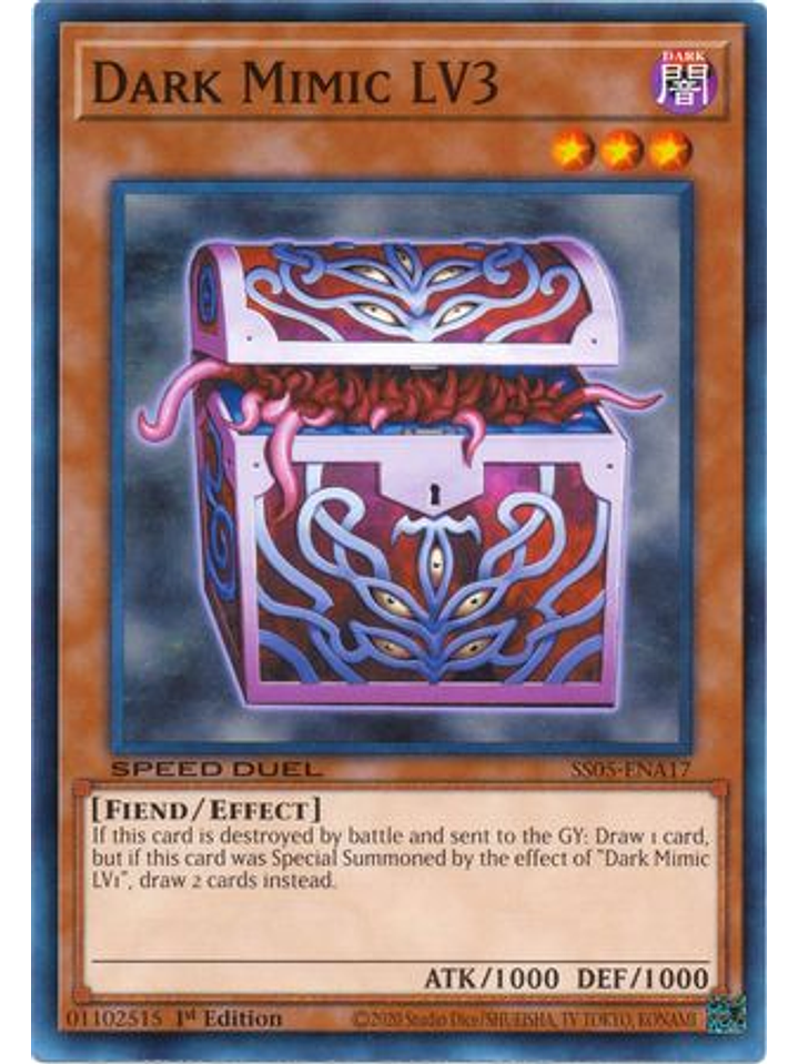 Dark Mimic LV3 - SS05-ENA17 - Common 1st Edition 1