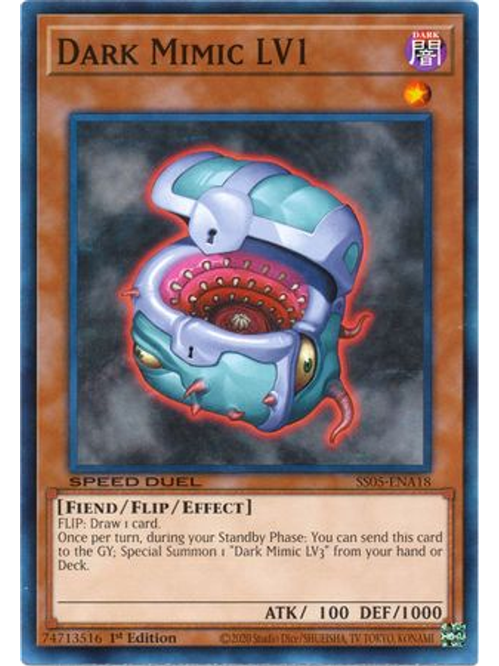 Dark Mimic LV1 - SS05-ENA18 - Common 1st Edition 1