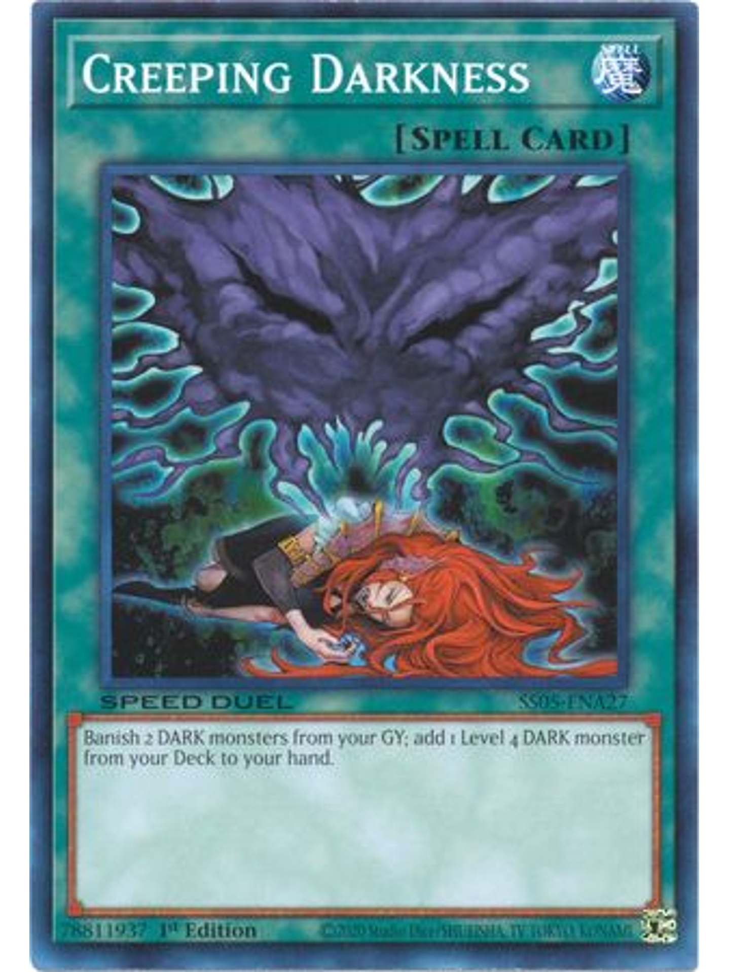 Creeping Darkness - SS05-ENA27 - Common 1st Edition 1