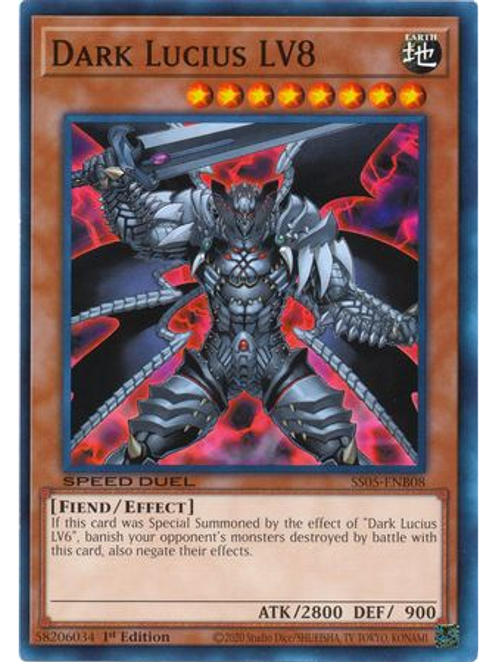 Dark Lucius LV8 - SS05-ENB08 - Common 1st Edition 1