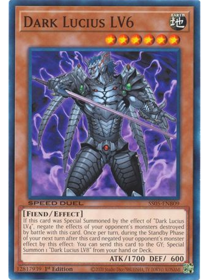 Dark Lucius LV6 - SS05-ENB09 - Common 1st Edition 1