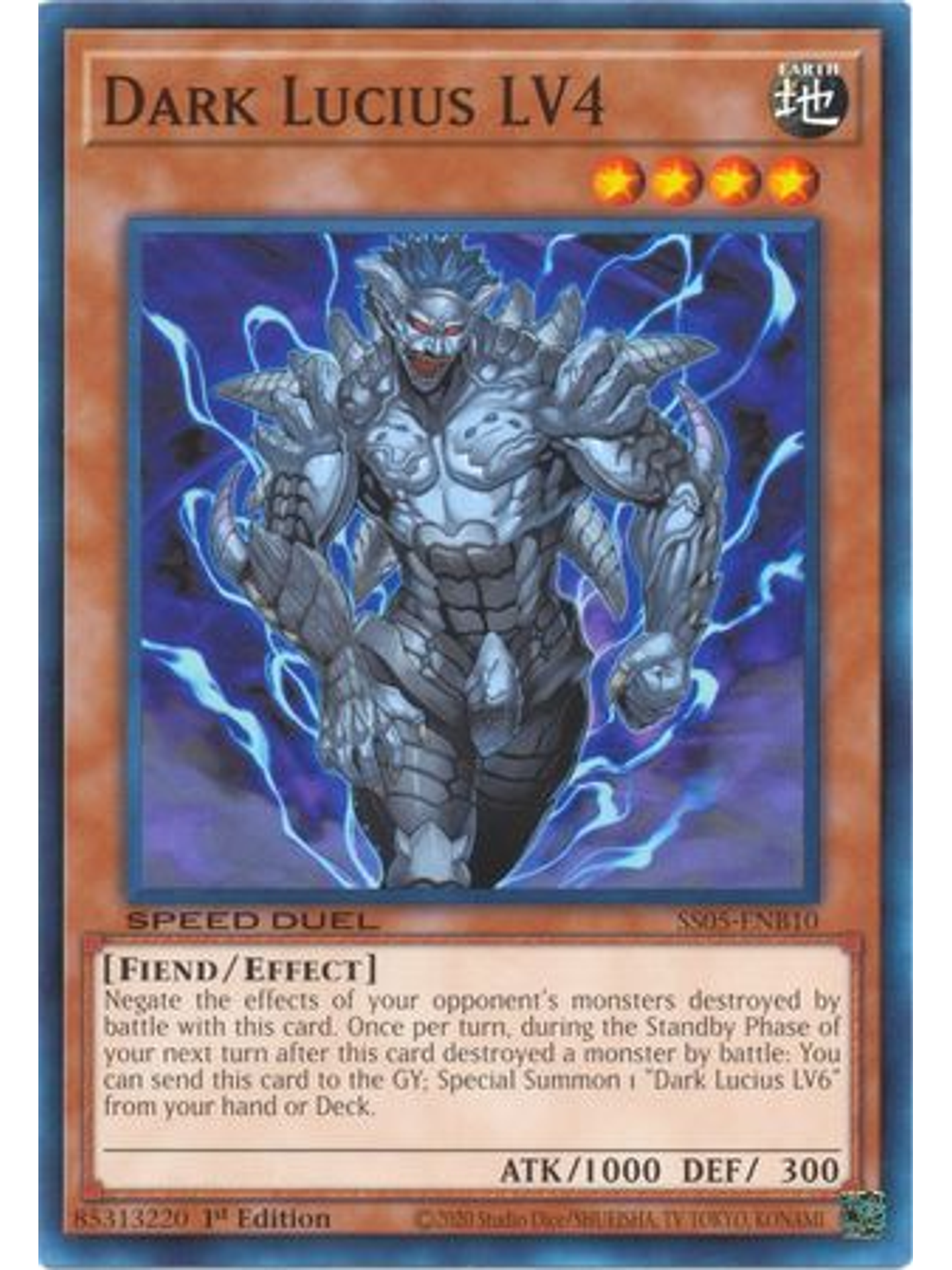 Dark Lucius LV4 - SS05-ENB10 - Common 1st Edition 1