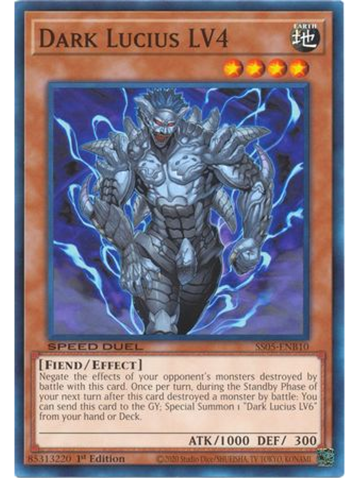 Dark Lucius LV4 - SS05-ENB10 - Common 1st Edition 1