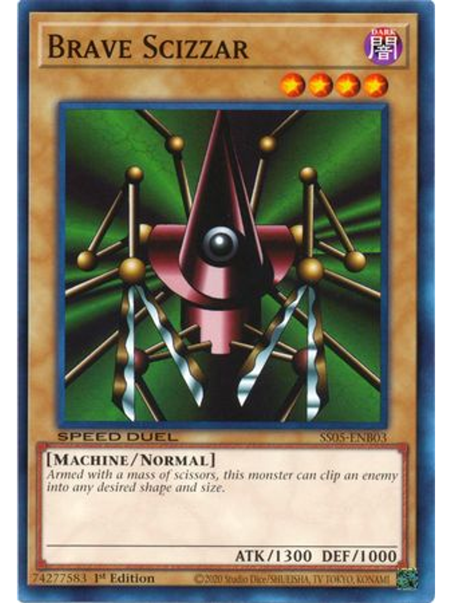 Brave Scizzar - SS05-ENB03 - Common 1st Edition 1