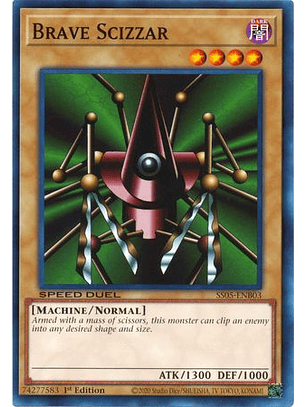 Brave Scizzar - SS05-ENB03 - Common 1st Edition