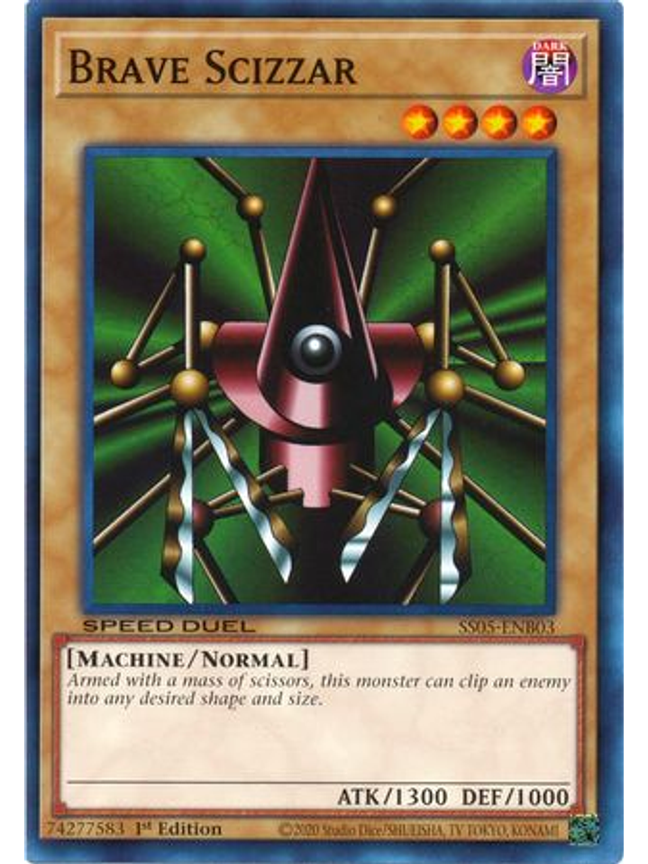 Brave Scizzar - SS05-ENB03 - Common 1st Edition 1