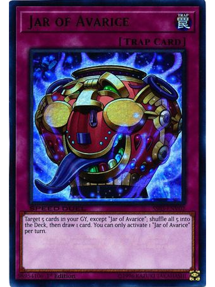 Jar of Avarice - SS03-ENV02 - Ultra Rare 1st Edition 1