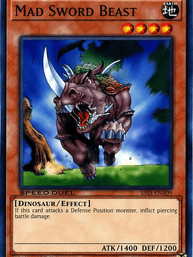 Mad Sword Beast - SS03-ENA09 - Common 1st Edition